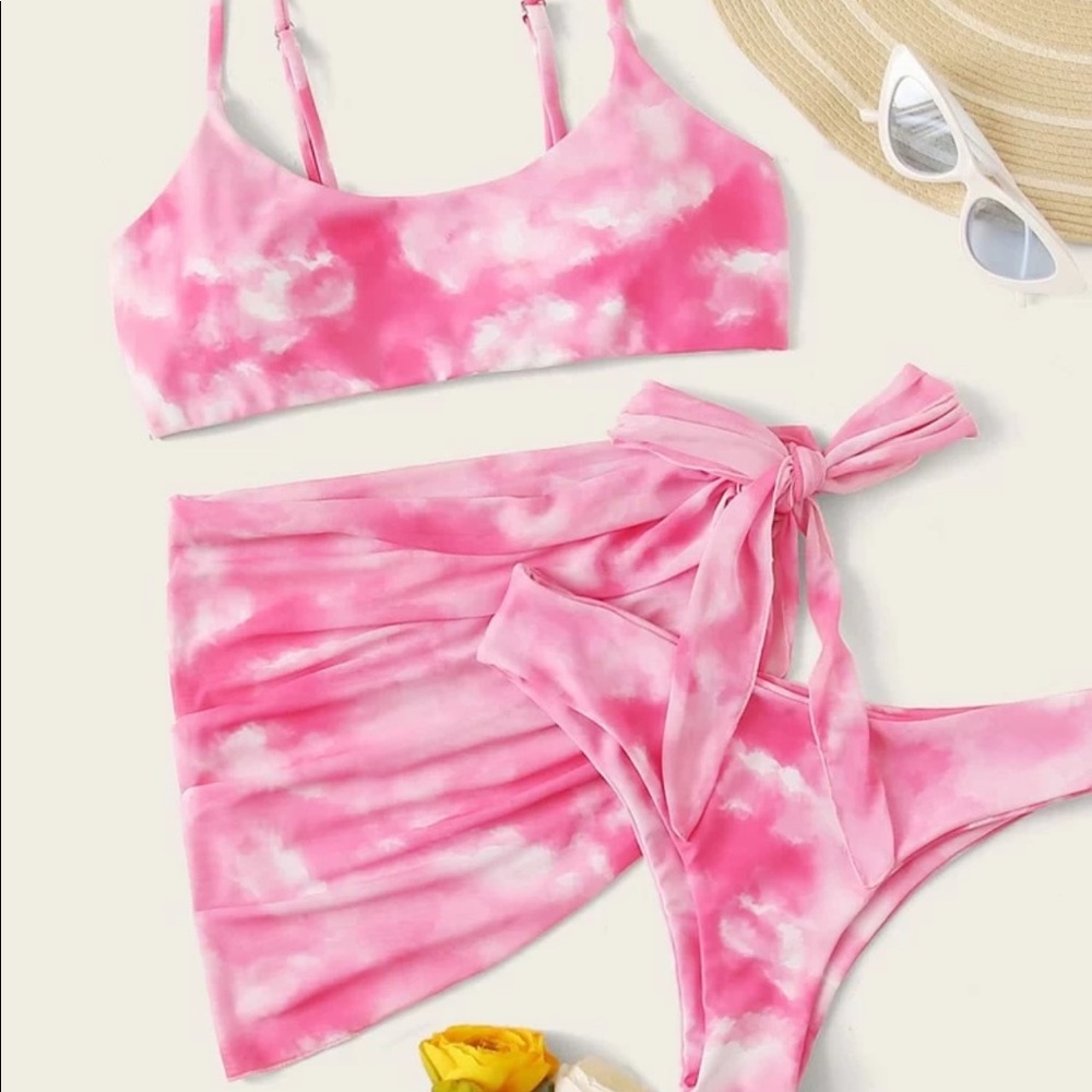 SHEIN Purple Bikini 3 Piece Set